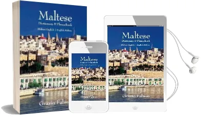 Maltese-English, English-Maltese Dictionary and Phrasebook Audiobook download free by Grazio Falzon