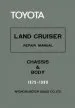 Audiobook Toyota Land Cruiser Repair Manual - Chassis & Body - 1975-1980 author Toyota Motor Sales Co
