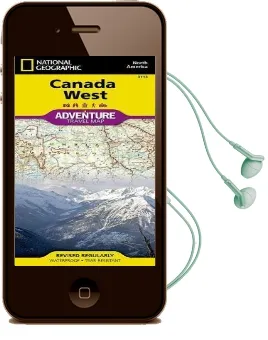 Canada West: Travel Maps International Adventure map Audiobook download free by National Geographic