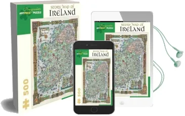 Story map of Ireland: 500 Piece Jigsaw Puzzle Audiobook download free by Pomegranate