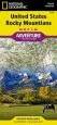 Audiobook United States, Rocky Mountains Adventure map author National Geographic Maps