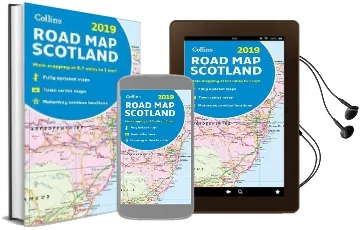 2019 Collins map of Scotland Audiobook download free by Collins Maps